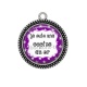 Pendentif Cabochon Argent - je suis une copine en or