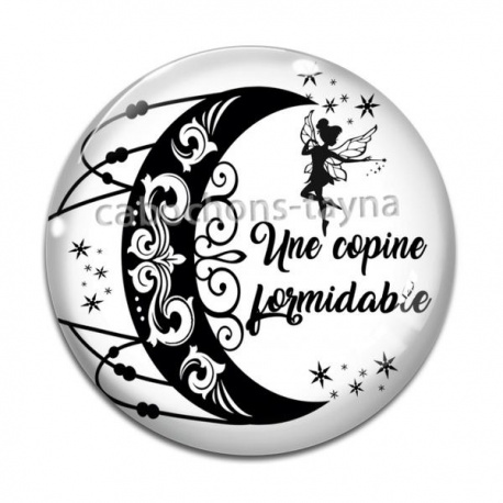 Cabochon Verre - une copine formidable