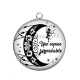 Pendentif Cabochon Argent - une copine formidable
