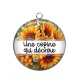 Pendentif Cabochon Argent - une copine qui déchire