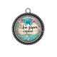 Pendentif Cabochon Argent - super copine
