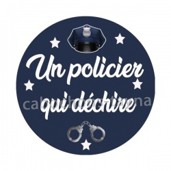un policier qui déchire