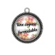 Pendentif Cabochon Argent - copine formidable