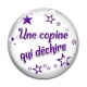 Cabochon Verre - une copine qui déchire