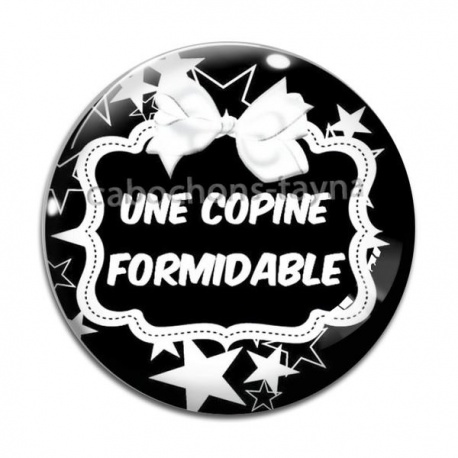 Cabochon Verre - copine formidable