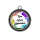 Pendentif Cabochon Argent - copine formidable