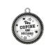 Pendentif Cabochon Argent - une copine qui déchire