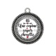 Pendentif Cabochon Argent - une copine super chouette