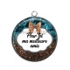 Pendentif Cabochon Argent - pour toi ma meilleure amie