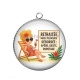 Pendentif Cabochon Argent - retraite