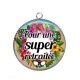 Pendentif Cabochon Argent - retraite