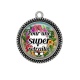 Pendentif Cabochon Argent - retraite