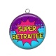 Pendentif Cabochon Argent - super retraitée