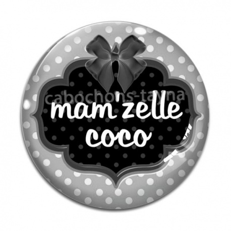 Cabochon Verre - mam'zelle coco