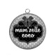 Pendentif Cabochon Argent - mam'zelle coco