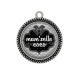 Pendentif Cabochon Argent - mam'zelle coco