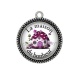 Pendentif Cabochon Argent - la maison du bonheur