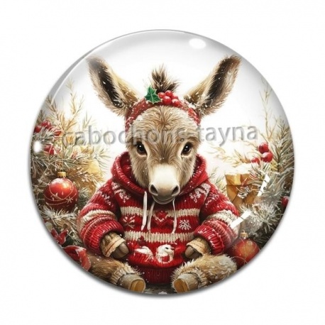 Cabochon Verre - Âne