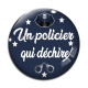 Cabochon Verre - un policier qui déchire