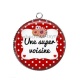 Pendentif Cabochon Argent - super voisine
