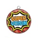 Pendentif Cabochon Argent - super voisin