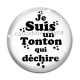 Cabochon Verre - je suis un tonton qui déchire