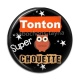 Cabochon Résine - tonton super chouette