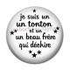 Cabochon Résine -  je suis un tonton et un beau frère qui déchire