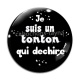 Cabochon Verre -  je suis un tonton qui déchire