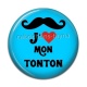Cabochon Résine - j'aime mon tonton