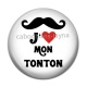 Cabochon Résine - j'aime mon tonton