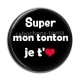 Cabochon Résine - super tonton je t'aime