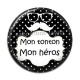 Cabochon Résine - mon tonton, mon héros