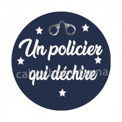un policier qui déchire