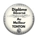 Cabochon Résine - diplôme décerné au meilleur tonton