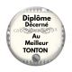 Cabochon Verre - diplôme décerné au meilleur tonton