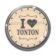 Cabochon Verre - I love tonton