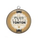 Pendentif Cabochon Argent - le plus gentil tonton