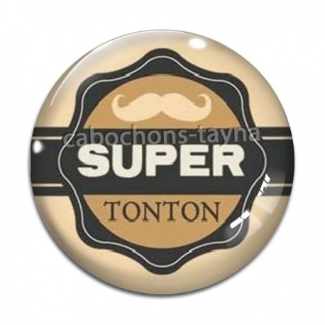Cabochon Verre - super tonton