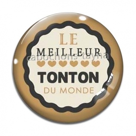 Cabochon Verre - le meilleur tonton du monde