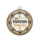 Pendentif Cabochon Argent - un tonton formidable