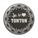 Cabochon Résine - je t'aime tonton
