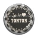Cabochon Verre - je t'aime tonton