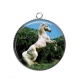 Pendentif Cabochon Argent - cheval