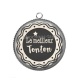 Pendentif Cabochon Argent - le meilleur tonton