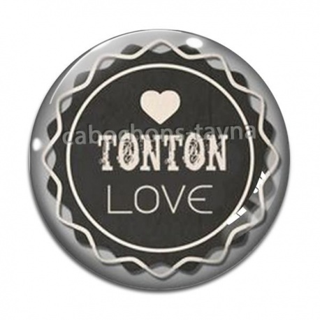 Cabochon Verre - tonton love