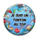 Cabochon Verre - je suis un tonton au top