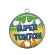 Pendentif Cabochon Argent - super tonton
