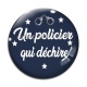 Cabochon Verre - un policier qui déchire