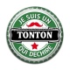 Cabochon Résine - je suis un tonton qui déchire